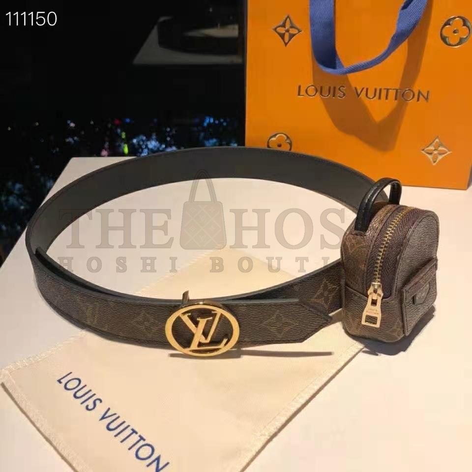 L0vis Vvtt0n LV Women Palm Spring 35mm Belt Monogram Canvas Circle Buckle Master Quality