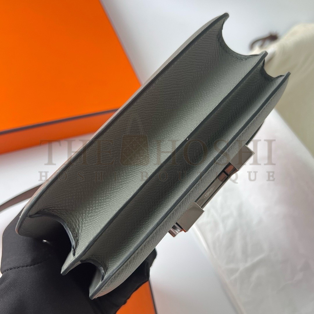 H**me5 Constance 18 Handmade Bag In Gris Meyer Epsom Calfskin Master Quality