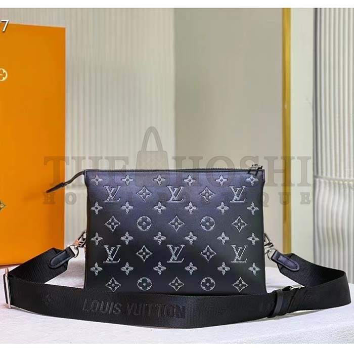 L0vis Vvtt0n LV Women Coussin BB Handbag Black Glass Beads Polyester Satin Master Quality