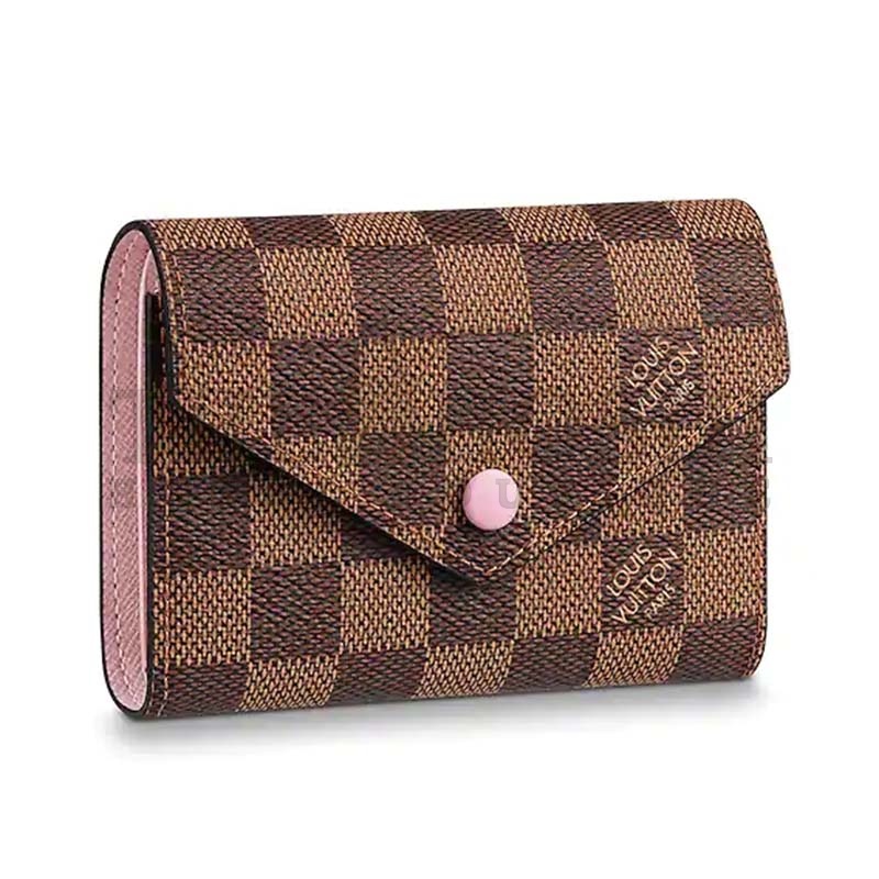 L0vis Vvtt0n LV Women Victorine Wallet in Damier Ebene Canvas Master Quality