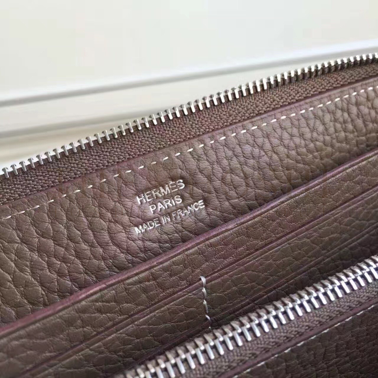 H**me5 Etoupe Clemence Azap Zipped Wallet Master Quality