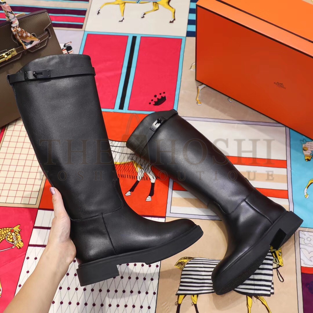 H**me5 Variation Boots In Black Calfskin Master Quality