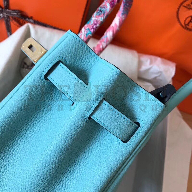 H**me5 Blue Atoll Birkin 30cm Clemence Handmade Bag Master Quality
