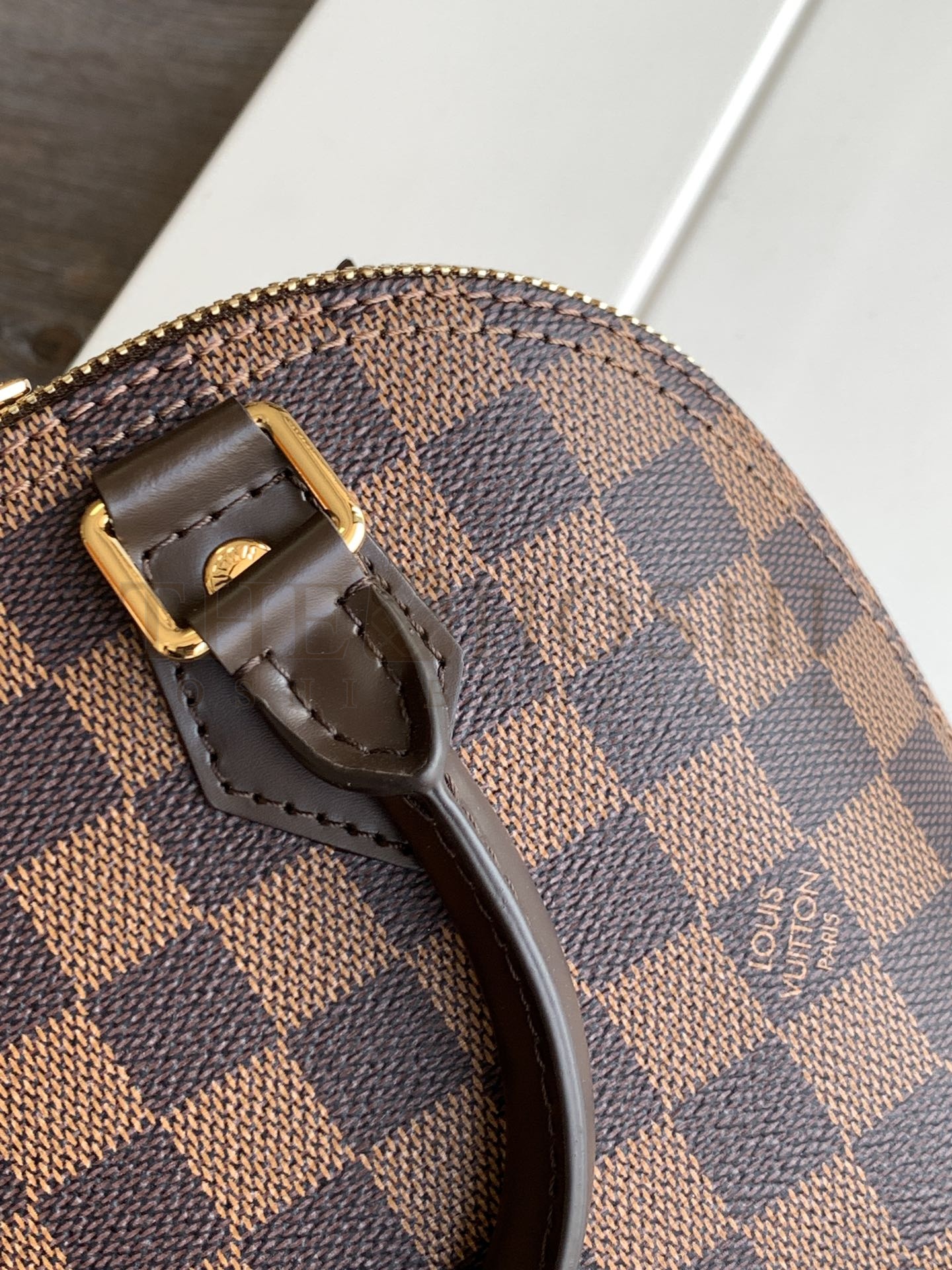 L0vis Vvtt0n LV Women Alma BB Handbag in Graphic Damier Ebene Canvas N41221 M53152 Master Quality
