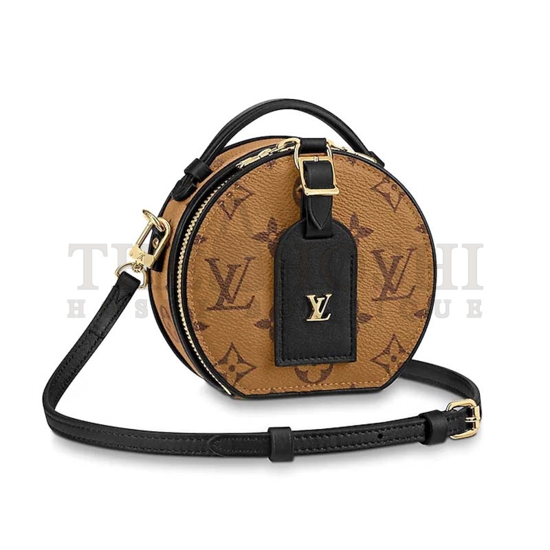 L0vis Vvtt0n LV Women Mini Boite Chapeau Bag in Monogram Coated Canvas Master Quality