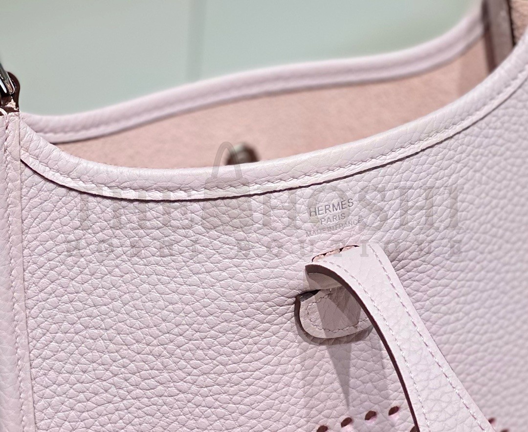 H**me5 Evelyne III TPM Bag In Mauve Pale Clemence Leather Master Quality