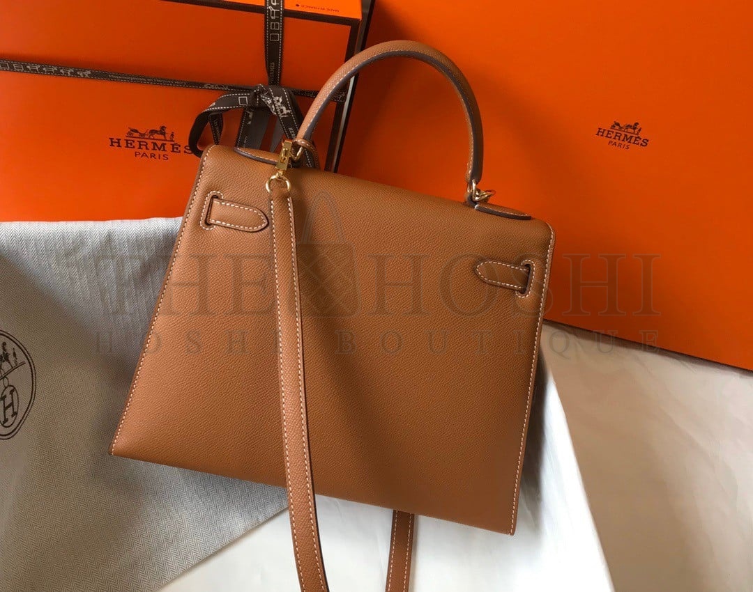 H**me5 Kelly 28cm Sellier Bag in Gold Epsom Calfskin GHW Master Quality