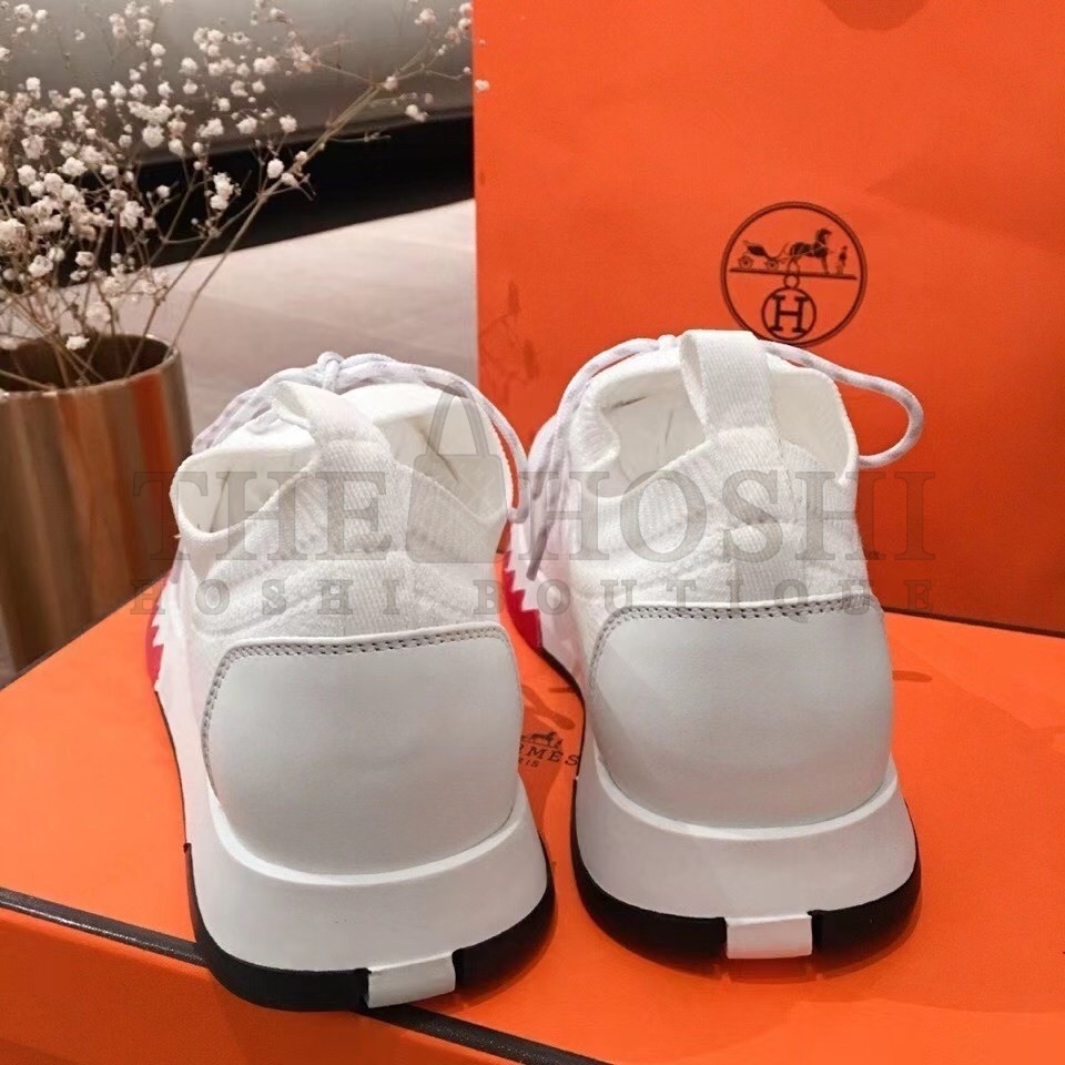 H**me5 Addict Sneakers In White Knit Master Quality