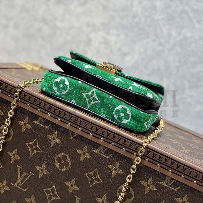 L0vis Vvtt0n LV Women Micro Metis Bag Green Monogram Jacquard Velvet Master Quality