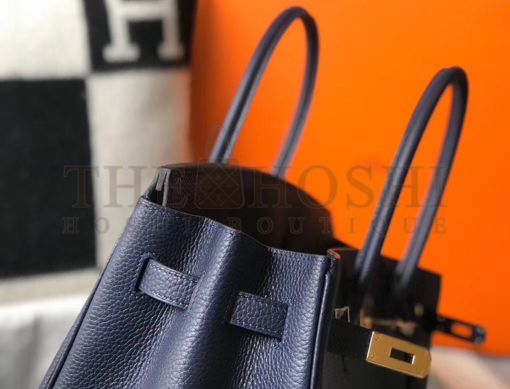 H**me5 Navy Blue Clemence Birkin 35cm Bag Master Quality