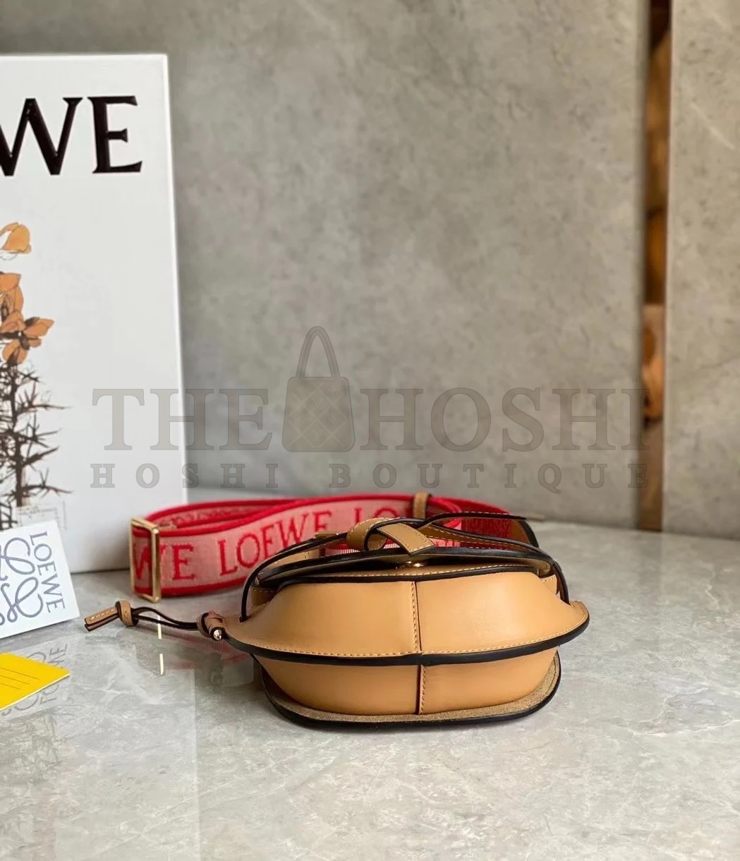 L0ew* Gate Dual Mini Bag In Brown Calfskin Master Quality