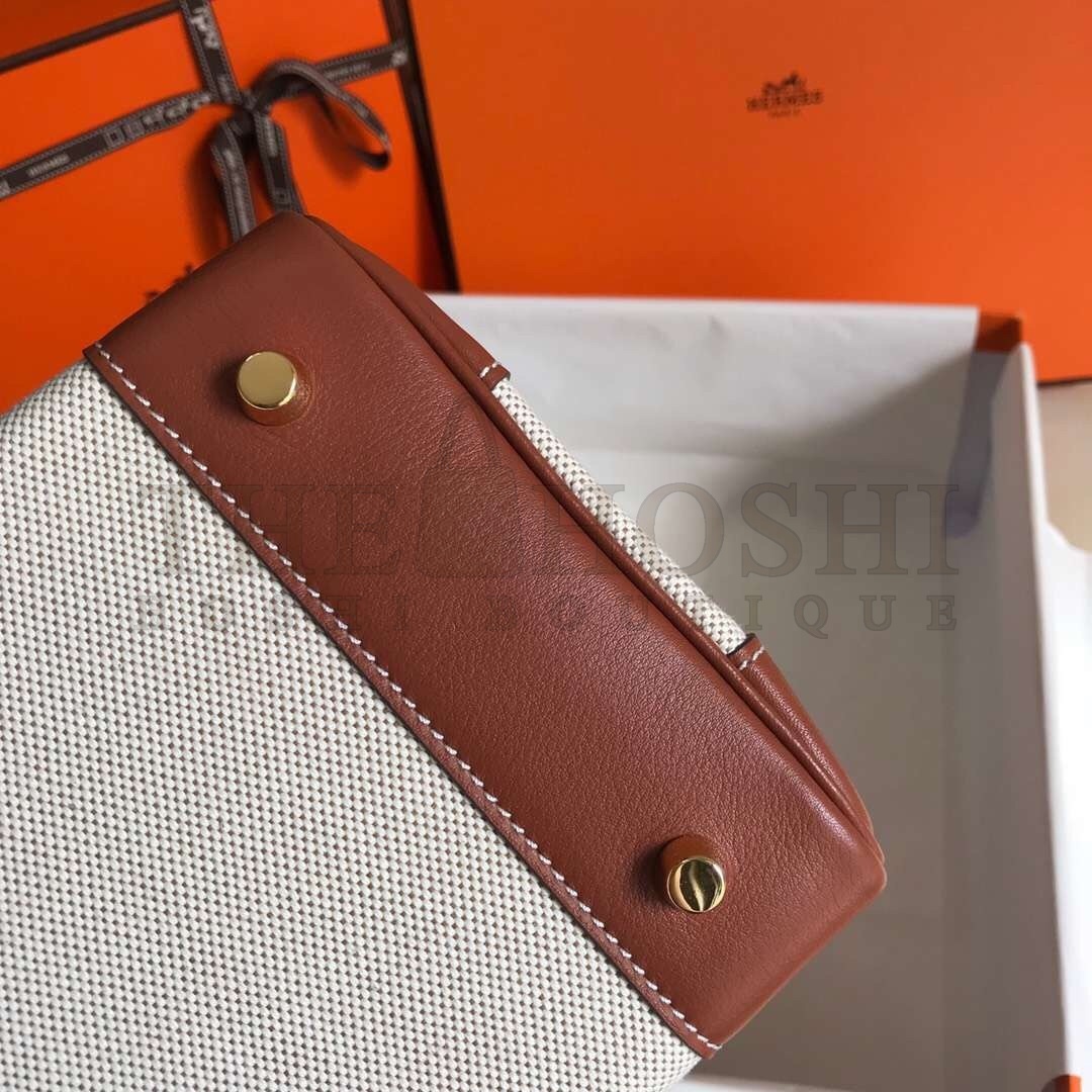 H**me5 Birkin 30cm Bag In Toile H Canvas With Barenia Leather Master Quality