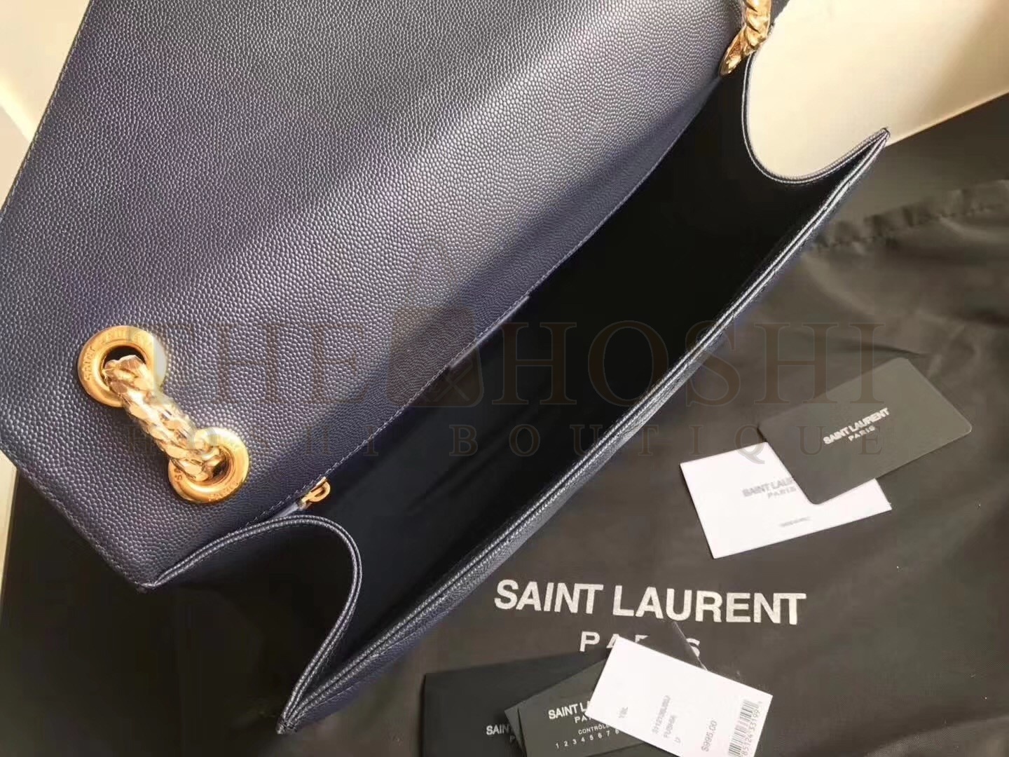 Sa1nt Lau*nt Large Monogramme Envelope Navy Shoulder Bag Master Quality