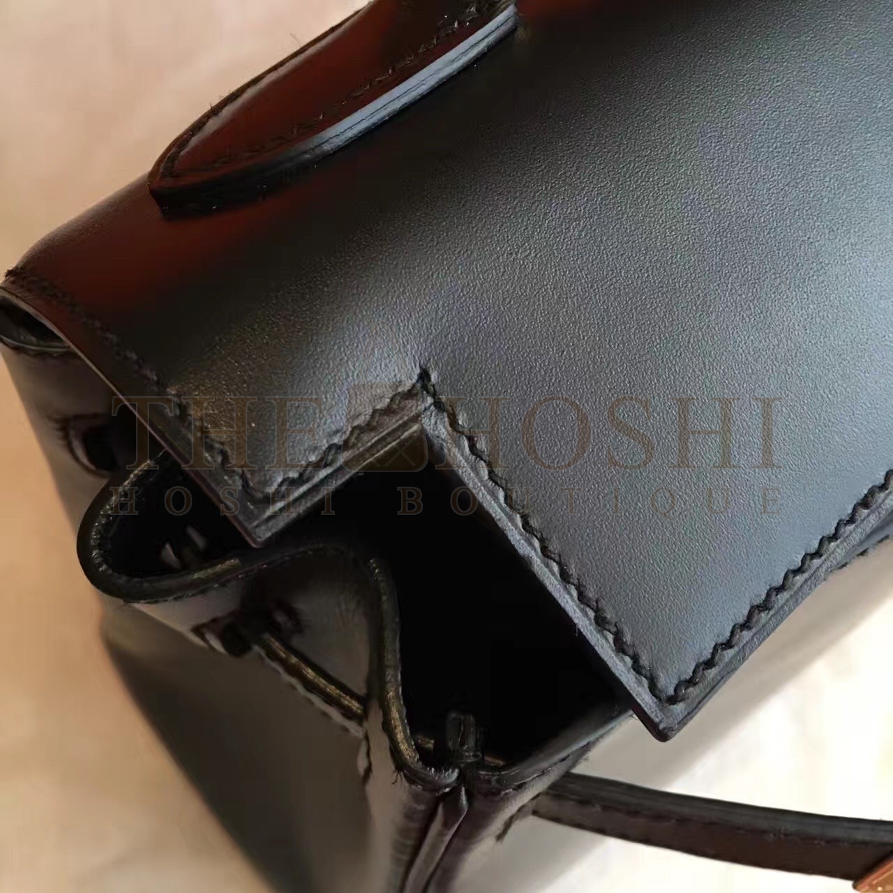 H**me5 Black Box Kelly Retourne 32cm Handmade Bag Master Quality