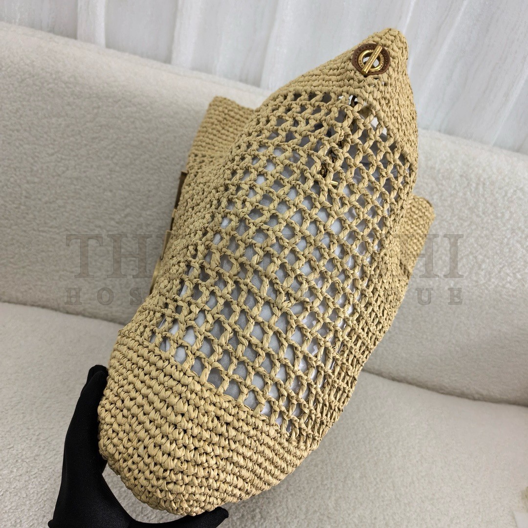 Sa1nt Lau*nt Icare Maxi Shopping Bag in Naturel Raffia Master Quality