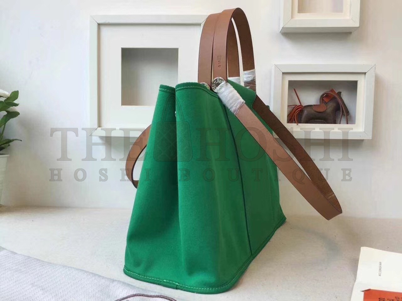 H**me5 Cabag Elan Bag In Bamboo Canvas Master Quality