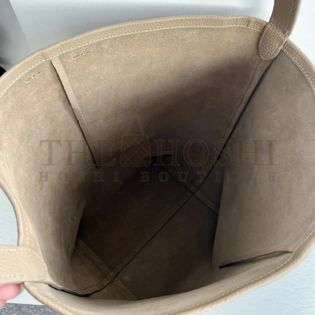 The R0w Large N/S Park Tote in Taupe Grained Leather Master Quality