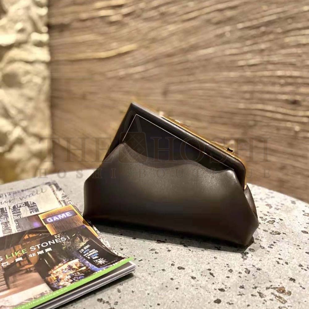 F**di Women First Small Nappa Leather Bag-Maroon Master Quality