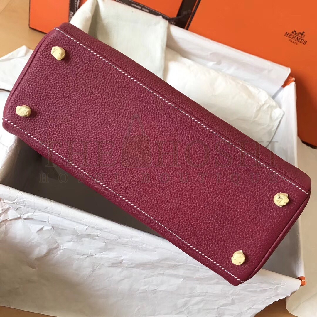 H**me5 Ruby Clemence Kelly 28cm Handmade Bag Master Quality