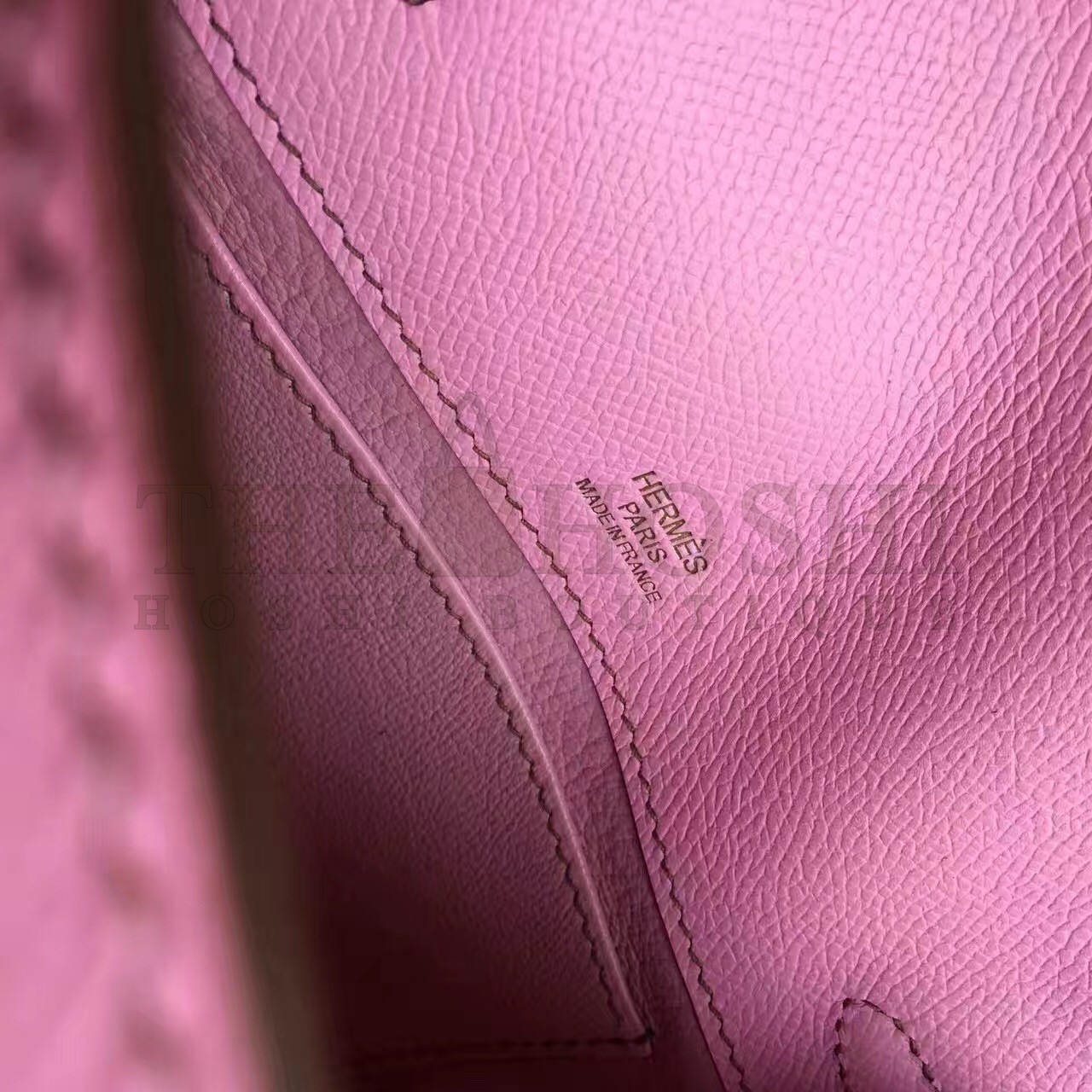 H**me5 Pink Kelly Pochette Epsom Handmade Bag Master Quality