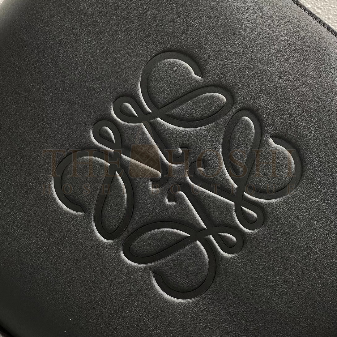 L0ew* Anagram Small Tote In Black Classic Calfskin Master Quality