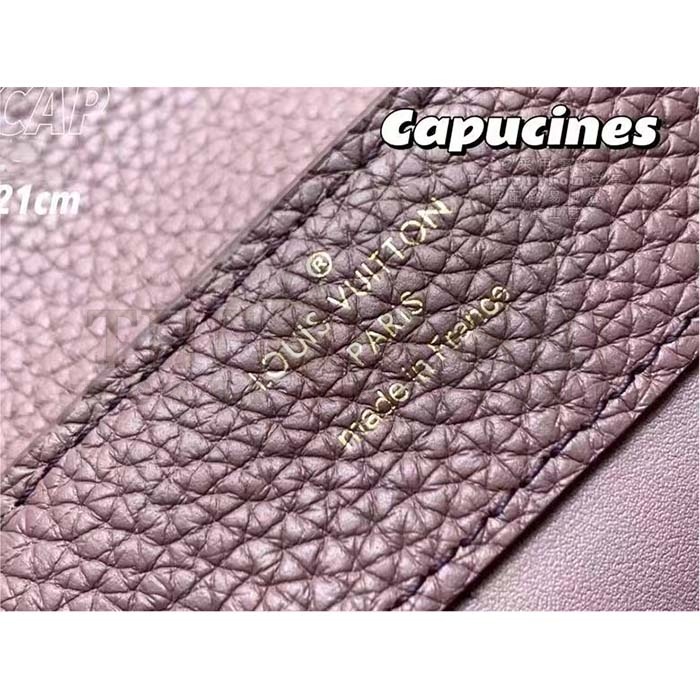 L0vis Vvtt0n LV Women Capucines Mini Handbag Taupe Taurillon Python Leather Master Quality
