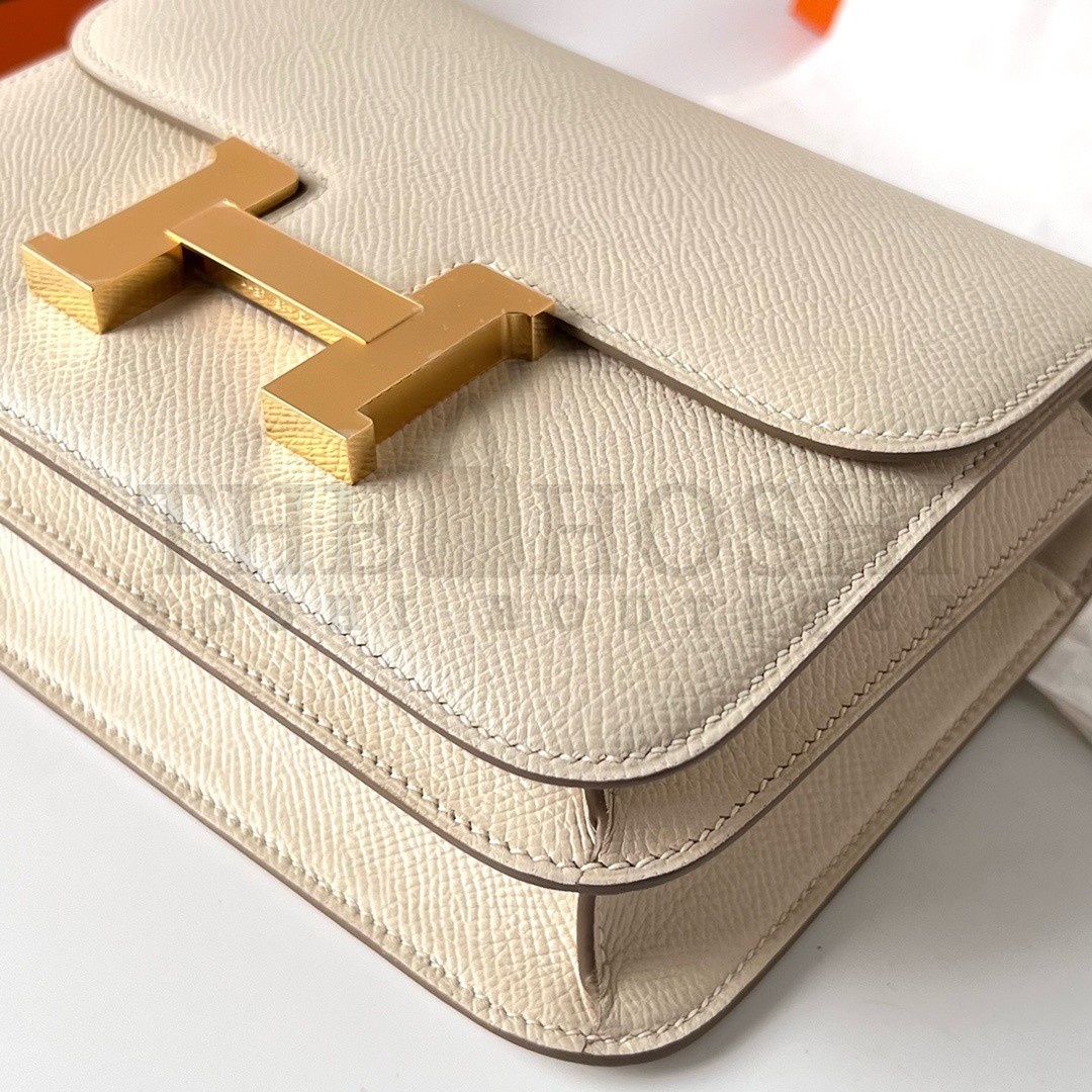 H**me5 Constance 1-18 Mirror Bag In Nata Epsom Calfskin Master Quality