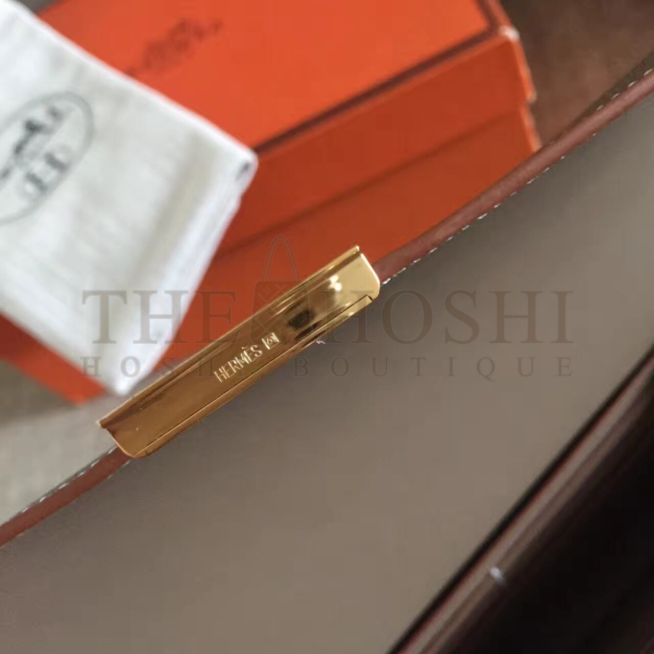 H**me5 Taupe Epsom Constance Long Wallet Master Quality