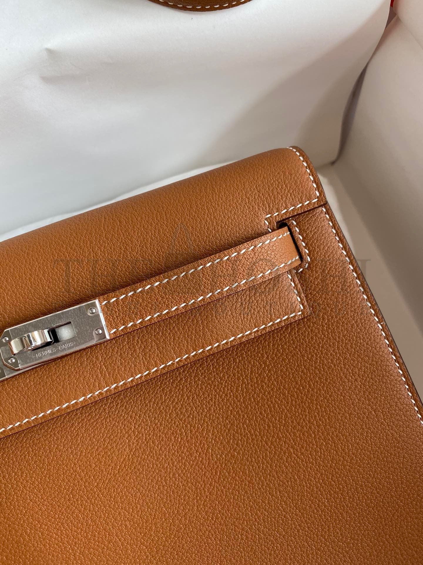 H**me5 Kelly Danse II Handmade Bag In Gold Evercolor Calfskin Master Quality