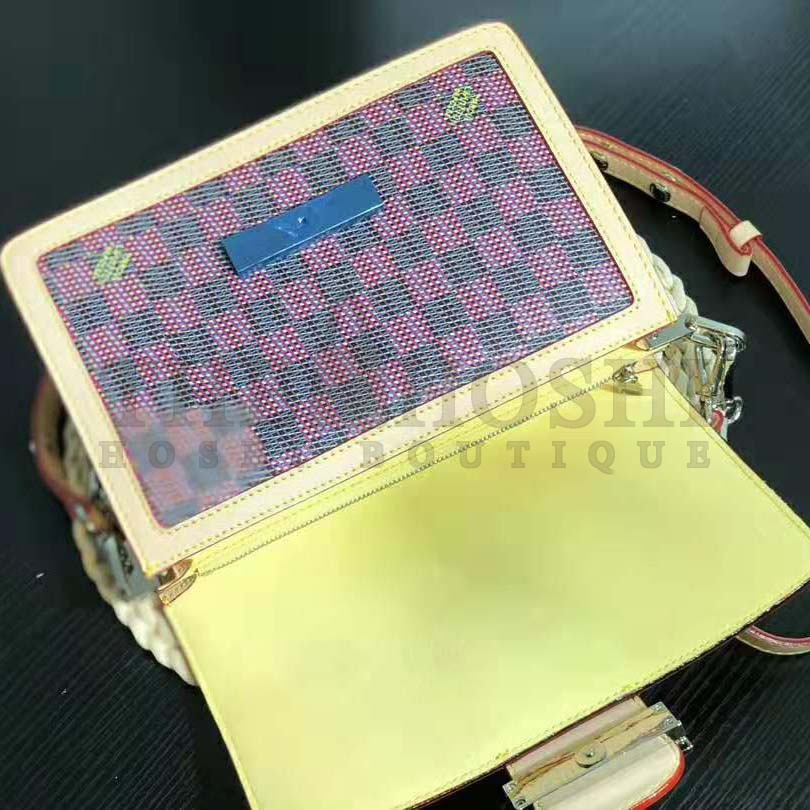 L0vis Vvtt0n LV Women Dauphine MM Handbag in Monogram Canvas-Pink Master Quality