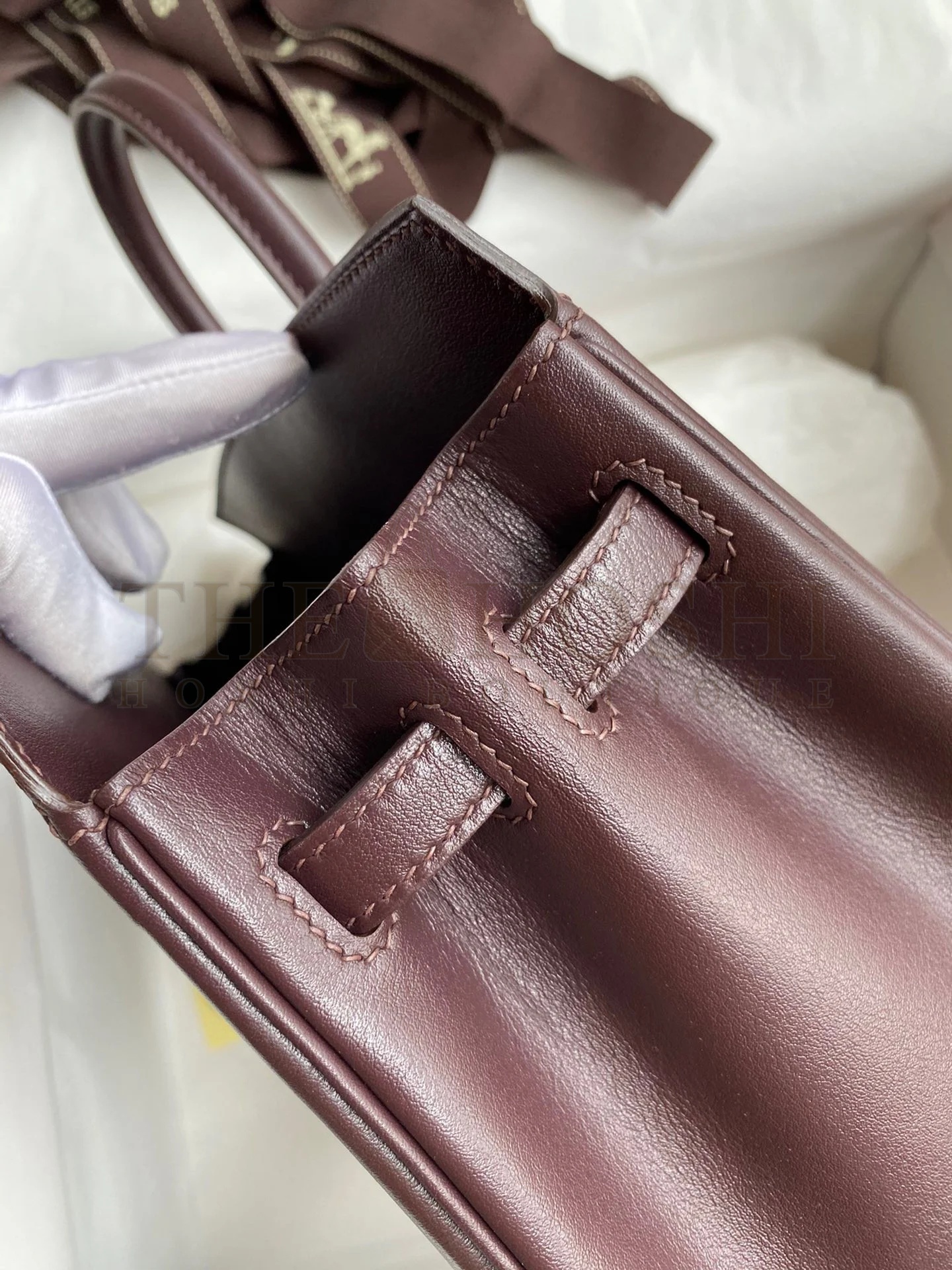 H**me5 Shadow Birkin 25 Limited Edition Bag In Chocolat Swift Calfskin Master Quality