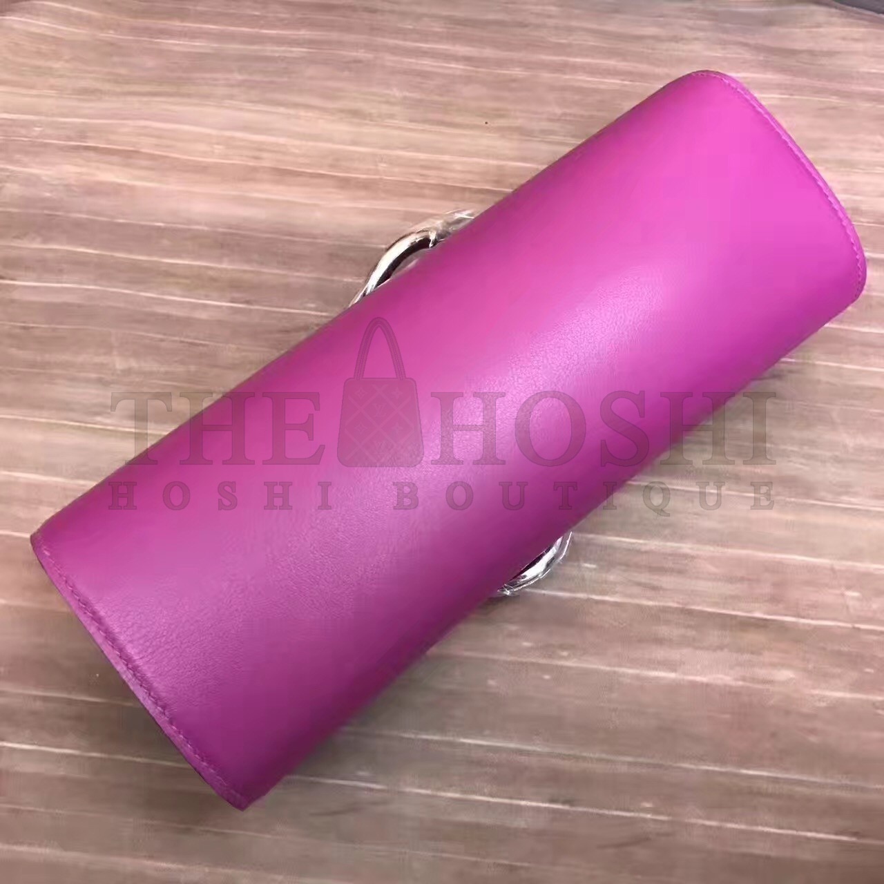 H**me5 Handmade Egee Clutch In Cyclamen Swift Leather Master Quality