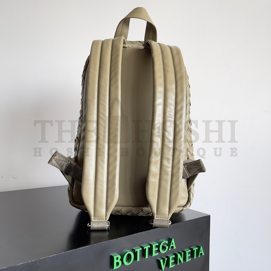 B0tt*ga Ven*ta Small Backpack In Taupe Intrecciato Calfskin Master Quality