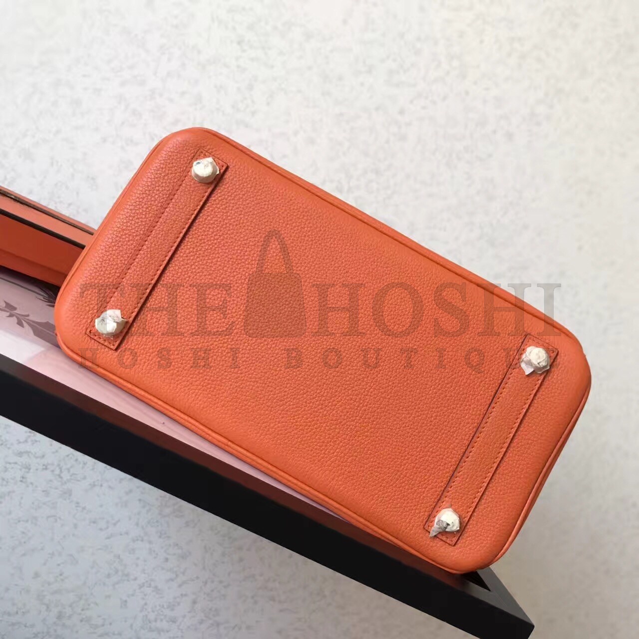 H**me5 Orange Birkin 30cm Clemence Handmade Bag Master Quality