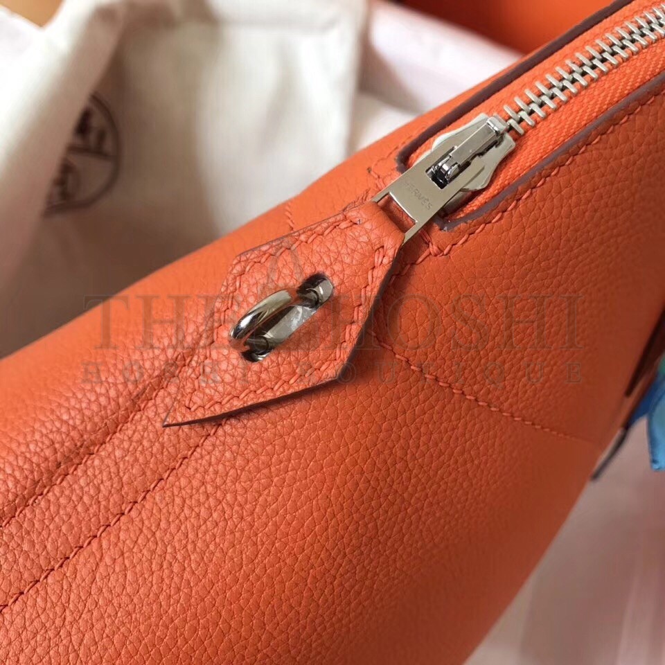 H**me5 Orange Clemence Bolide 35cm Handmade Bag Master Quality