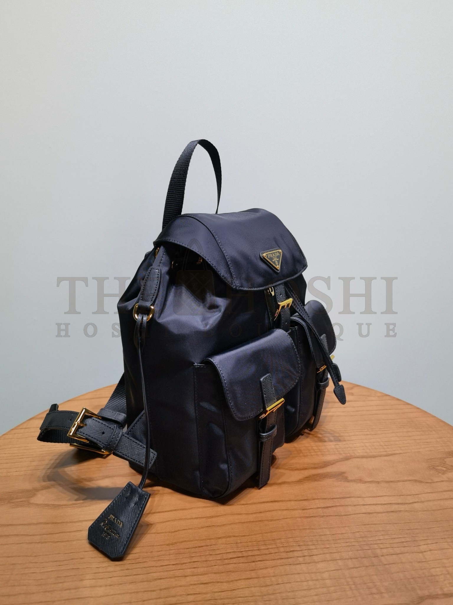 Pra*a Re-Edition 1978 Small Backpack in Black Re-Nylon Master Quality