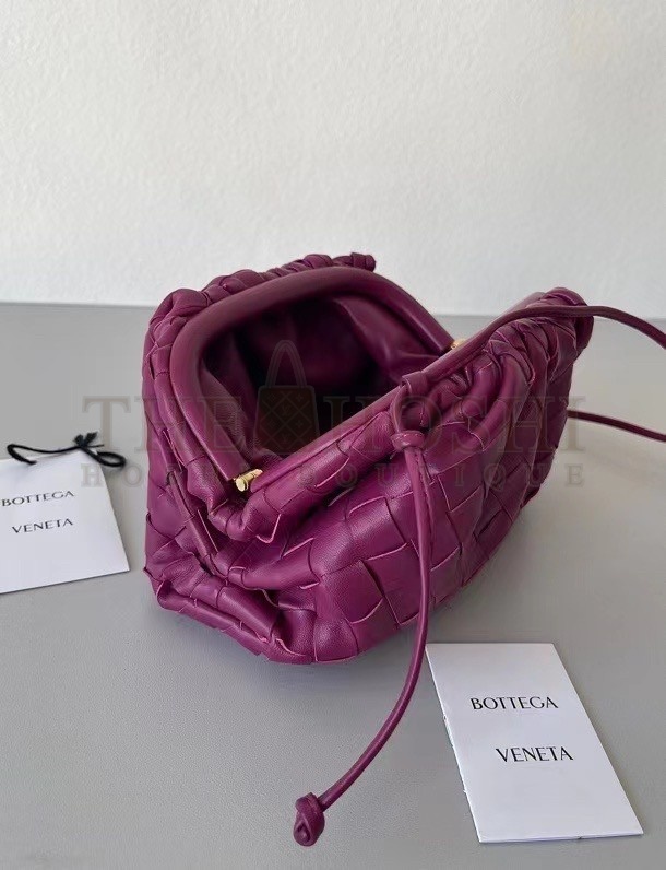 B0tt*ga Ven*ta Mini Pouch In Cinnabar Intrecciato Lambskin Master Quality