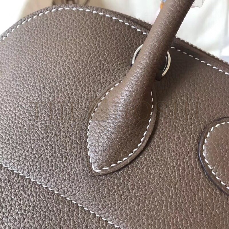H**me5 Taupe Clemence Bolide 31cm Handmade Bag Master Quality
