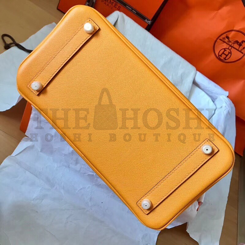 H**me5 Yellow Birkin 30cm Epsom Handmade Bag Master Quality
