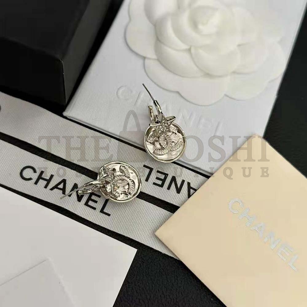 Ch**el Women Pendant Earrings in Metal and Strass Master Quality