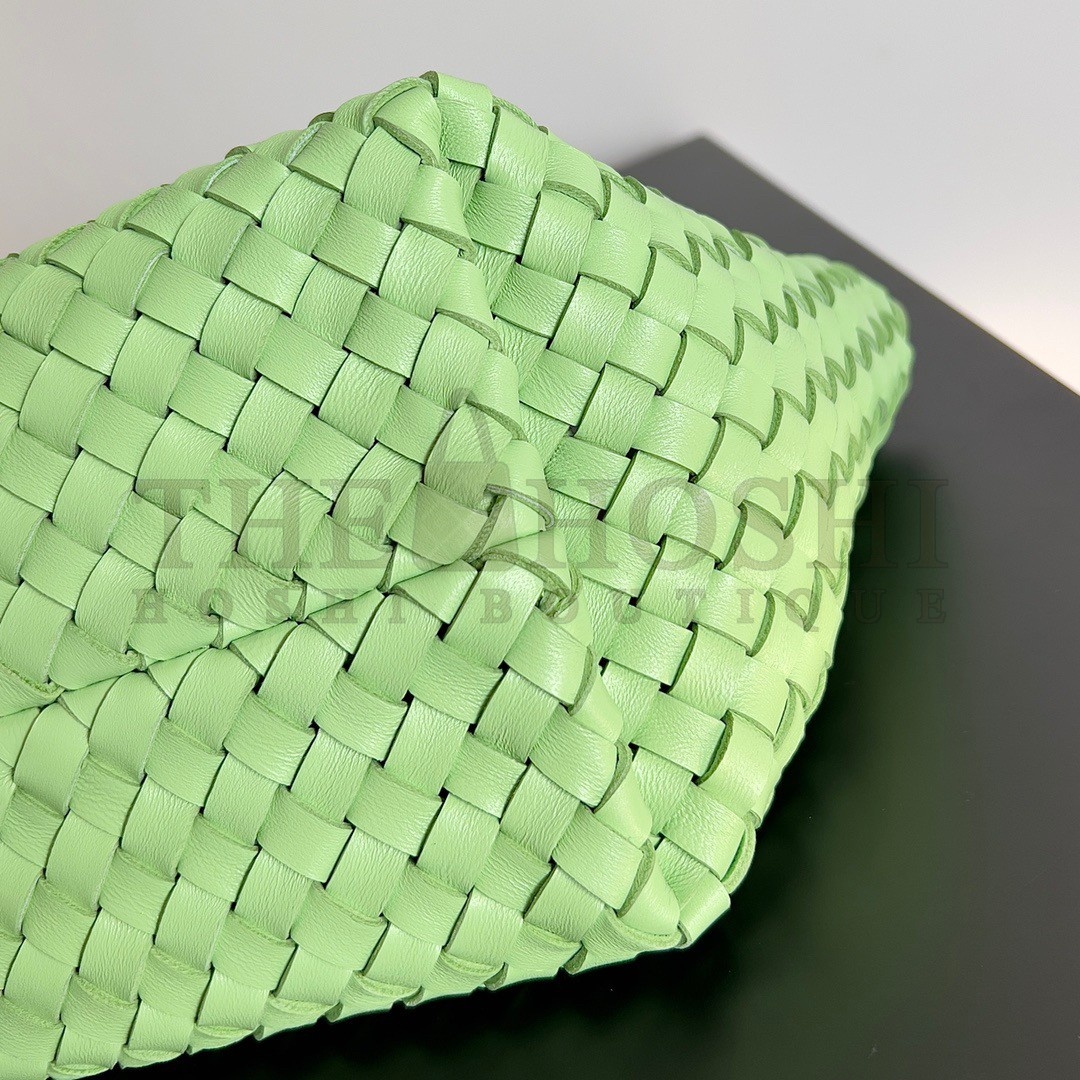 B0tt*ga Ven*ta Cabat Mini Bag In Pistachio Intrecciato Lambskin Master Quality