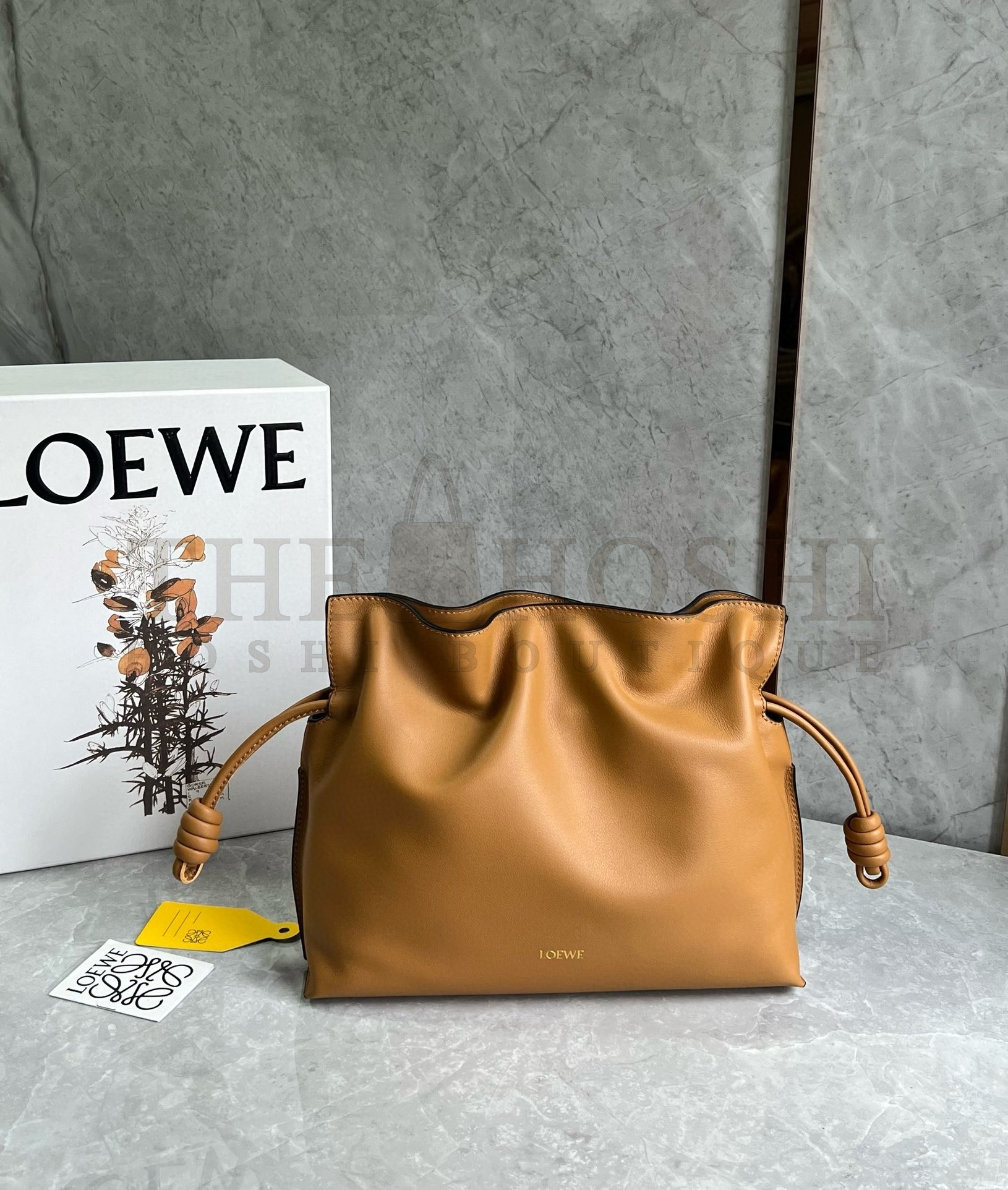 L0ew* Flamenco Clutch Bag in Warm Desert Nappa Calfskin Master Quality