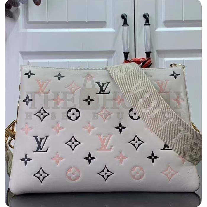 L0vis Vvtt0n LV Women Coussin BB Handbag Tricolor Bag Beige Lambskin Master Quality