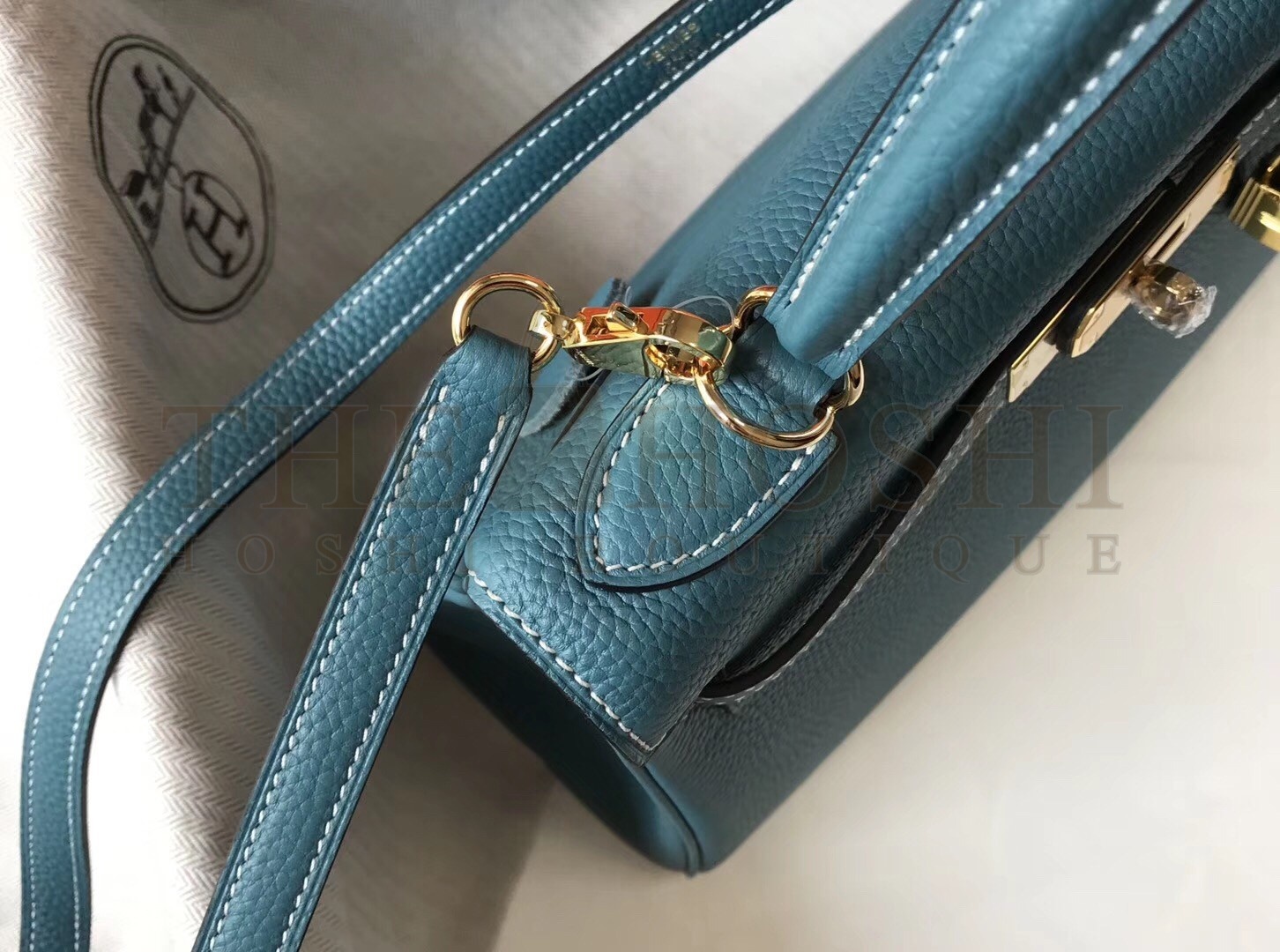 H**me5 Blue Jean Clemence Kelly 28cm Bag Master Quality
