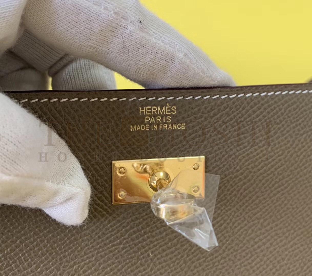 H**me5 Kelly Classique To Go Wallet In Taupe Epsom Calfskin Master Quality