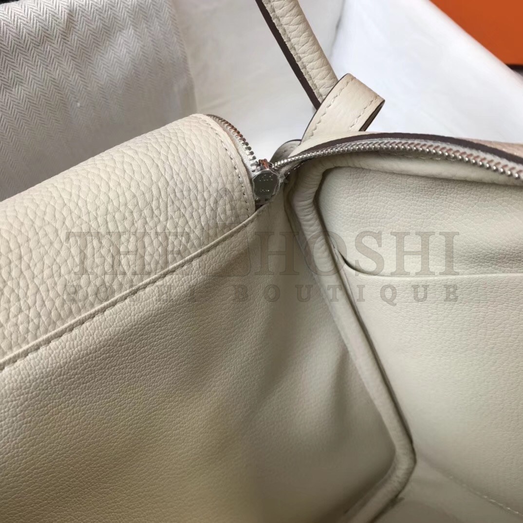 H**me5 Lindy 26cm Bag In White Clemence With PHW Master Quality