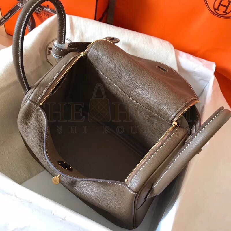H**me5 Taupe Lindy 30cm Clemence Handmade Bag Master Quality