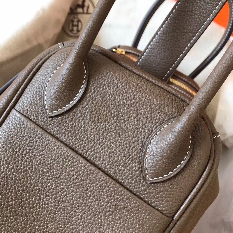 H**me5 Taupe Lindy 26cm Clemence Handmade Bag Master Quality