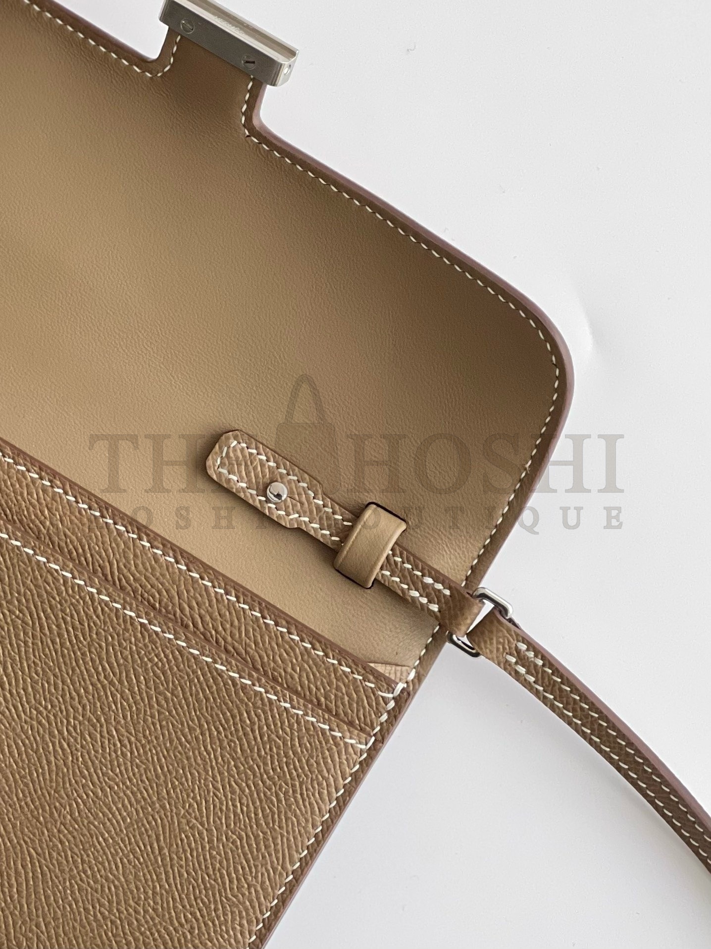 H**me5 Constance To Go Wallet in Taupe Epsom Calfskin Master Quality