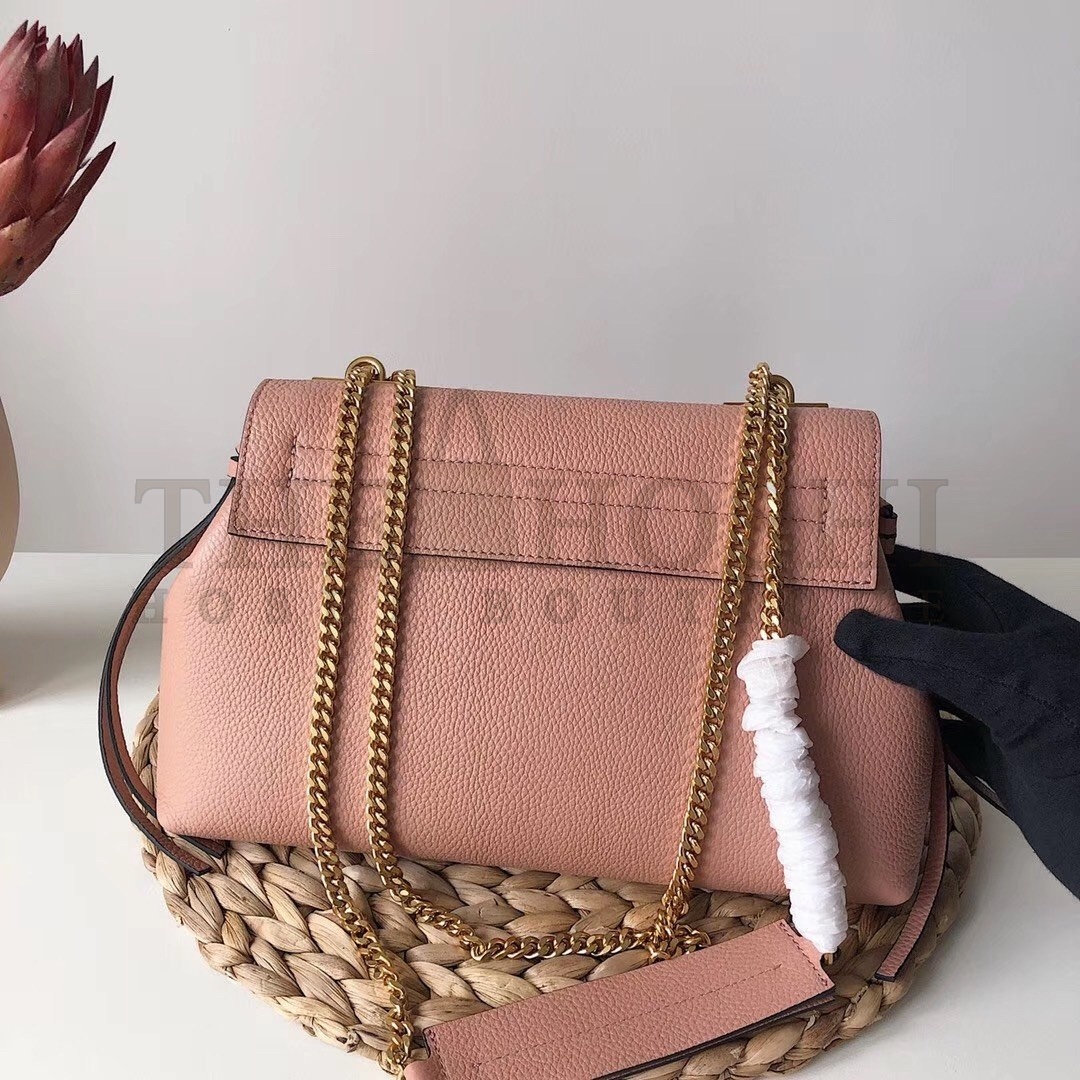 Va1e*ntin0 Small Vring Handbag In Pink Buffalo Leather Master Quality